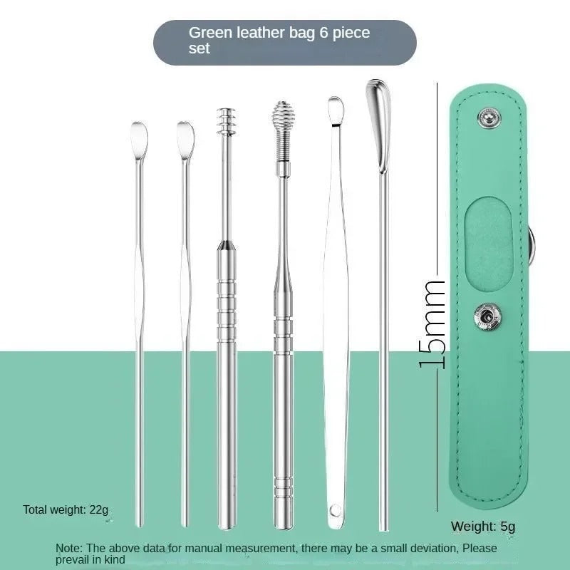 6 Pcs Ear Pick Ear Wax Removal Kit